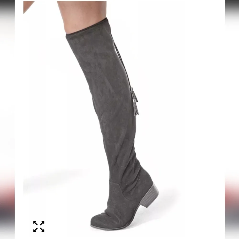 New!MADDEN GIRL Prissley Thigh High Slouchy Black Over-the-Knee Women's BootsY2k